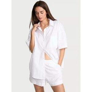 NWT Victoria’s Secret Modal-Cotton Striped Short PJ Set